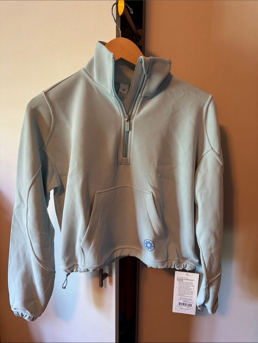 lululemon athletica | Club Pilates Colab Light Blue Half-Zip Pullover Foam Cloud